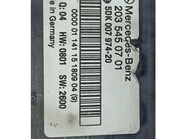   Pojistková skříňka 2035450701, 5DK00797420   Mercedes-Benz C W203 2001