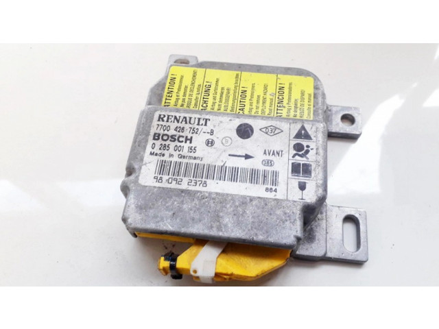 Блок подушек безопасности 7700426752, 0 285 001 155  98 092 237   Renault Clio II