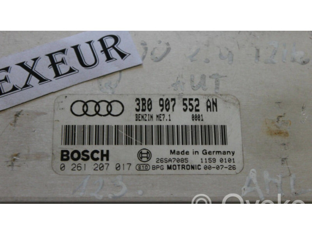 Řídící jednotka 3B0907552AN, 0261207017   Audi A6 S6 C5 4B 1999