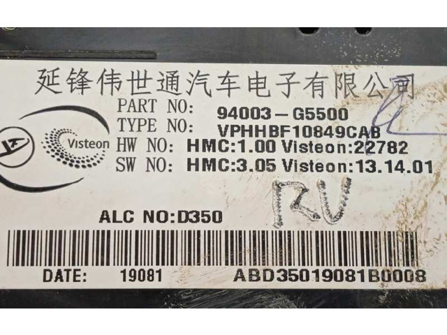 Панель приборов 94003G5500   KIA Niro       