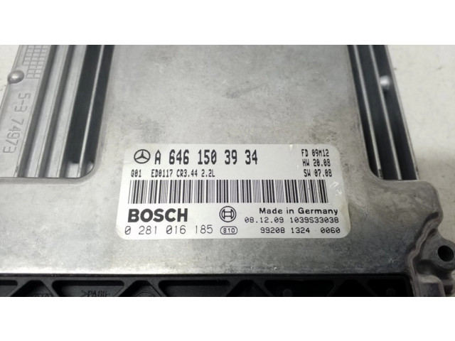 Блок управления двигателя 0281016185, A6461503934   Mercedes-Benz CLC CL203