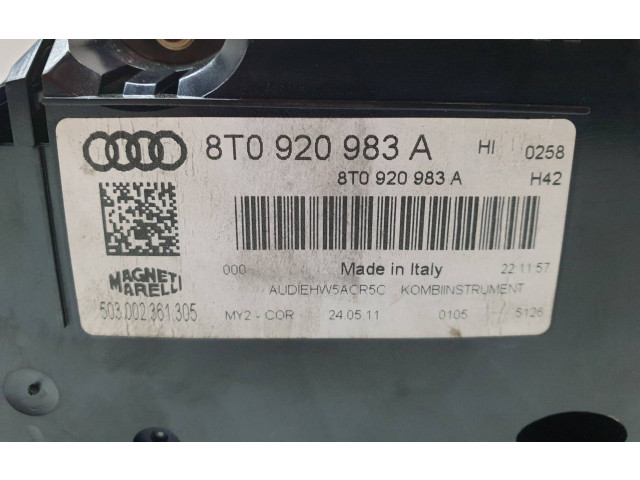 Přístrojová deska  Audi A5 8T 8F 2009 8T0920983A  
