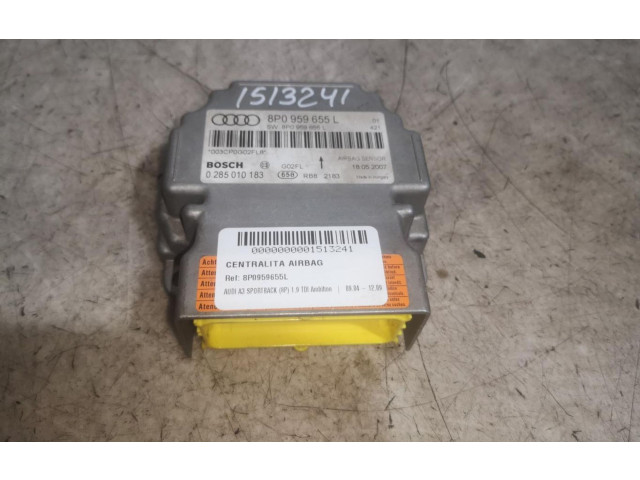 Блок подушек безопасности 8P0959655P, 0285010680   Audi A3 S3 A3 Sportback 8P