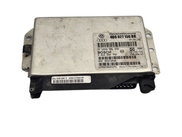 Блок управления коробкой передач 4D0927156DR, 6058006232   Audi A8 S8 D2 4D