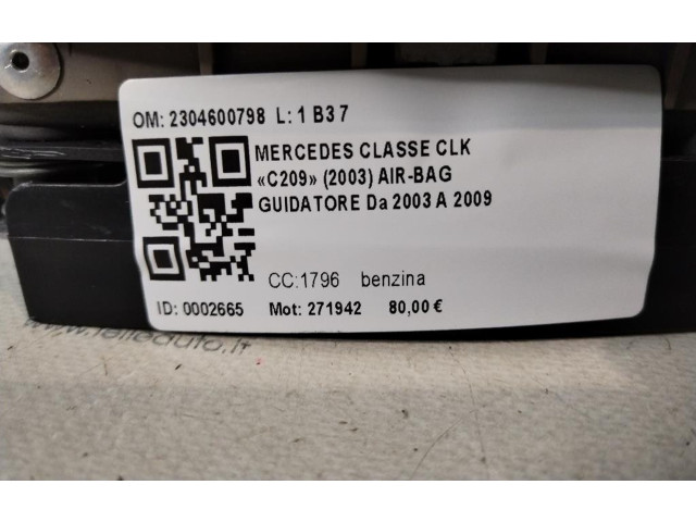 Подушка безопасности водителя 2304600798, 2304600798   Mercedes-Benz CLK A209 C209