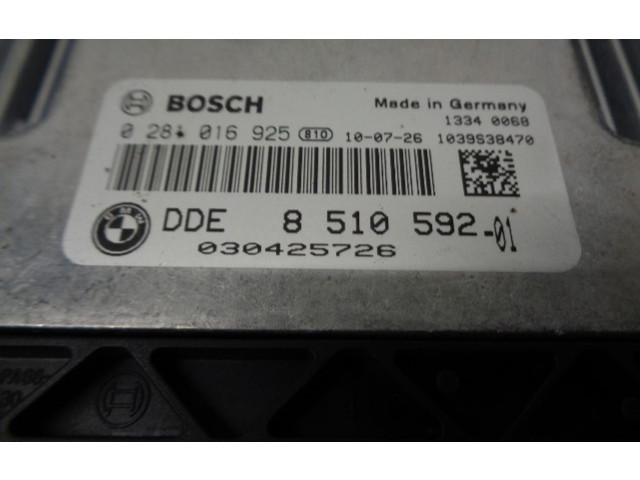 Řídící jednotka 8510592, 0281016925   BMW 1 E81 E87 2010
