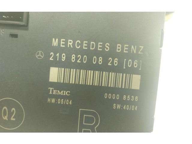 Блок управления A2198200826, 2198200826   Mercedes-Benz CLS AMG C219