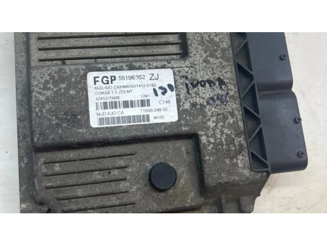 Блок управления двигателя FGP55196352ZJ   Opel Corsa C