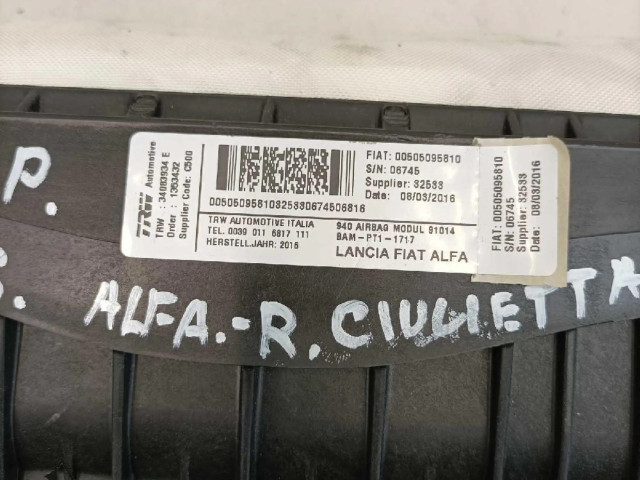 Подушка безопасности пассажира 34083934E, 00505095810   Alfa Romeo Giulietta