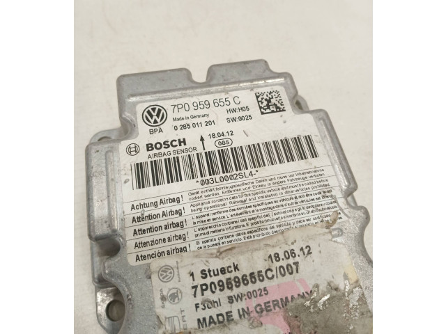 Блок подушек безопасности 7P0959655C, 0285011201   Volkswagen Touareg II