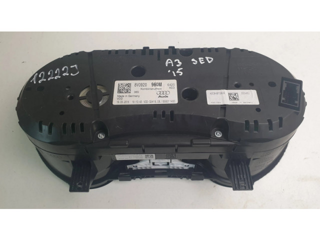 Панель приборов 8V0920960M, 1555011450   Audi A3 S3 8V       