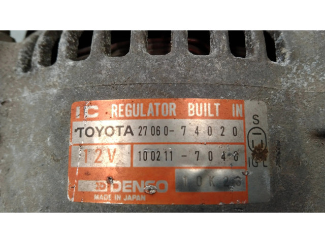 Генератор 27060-74020   Toyota Camry 2.2     