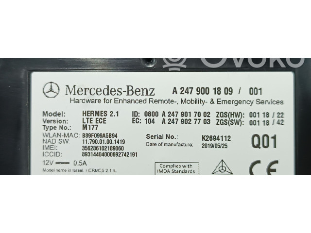 Блок управления A2479001809, A2389008601   Mercedes-Benz GLB x247