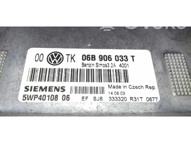 Řídící jednotka 06B906033T, 5WP4010806   Volkswagen Passat Alltrack 2003