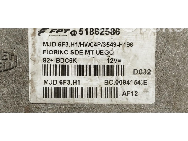 Řídící jednotka 51862586, 51862586   Fiat Fiorino 2010