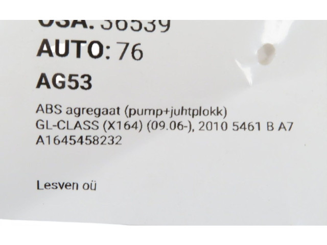 Jednotka ABS A1645458232, A1645458232   Mercedes-Benz GL X164 2010