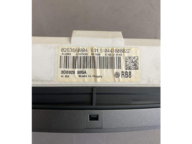 Přístrojová deska  Volkswagen Phaeton 2006 3D0920885A, 0441000022  