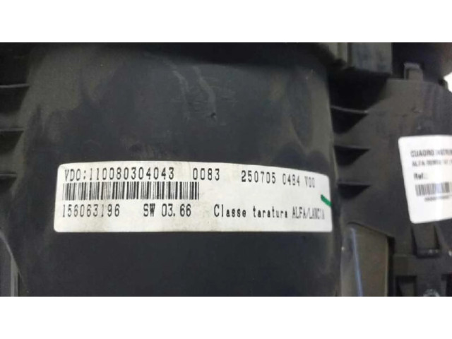 Přístrojová deska  Alfa Romeo 166  156063196, CUADROINSTRUMENTOS  