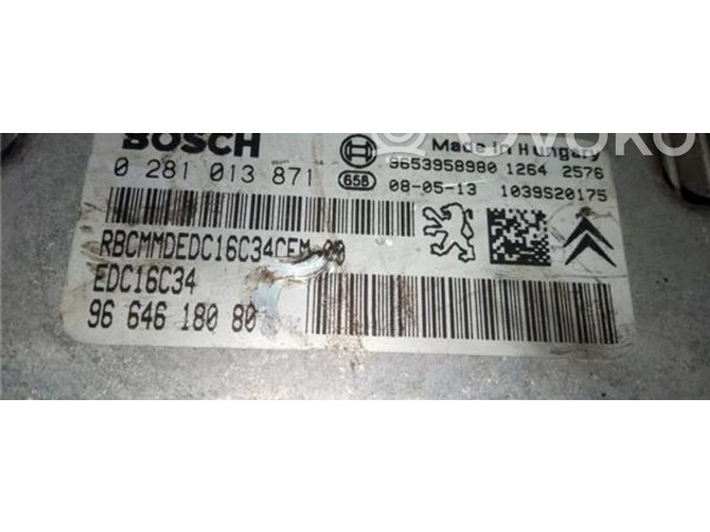 Блок управления 0281013871, 9664618080   Citroen Berlingo