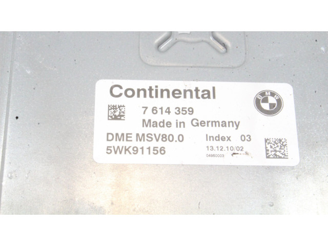 Блок управления двигателя 7614359, 5WK91156   BMW Z4 E89