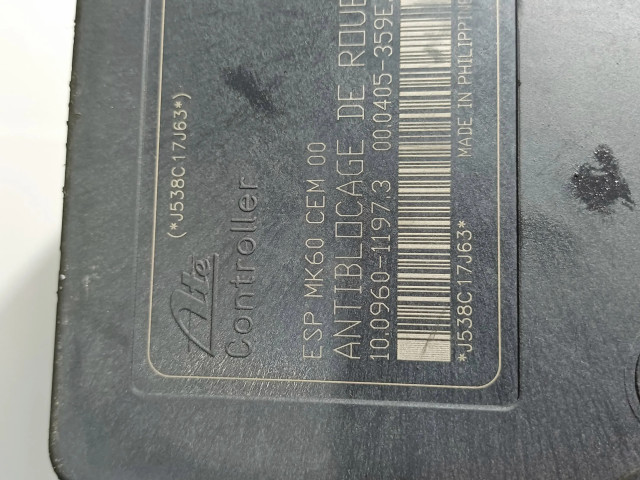 Jednotka ABS 9663945780, 10096011973   Peugeot 207 CC 2009