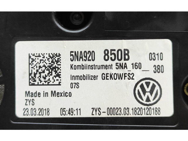 Панель приборов 5NA920850B, 5NA160380   Volkswagen Tiguan Allspace       