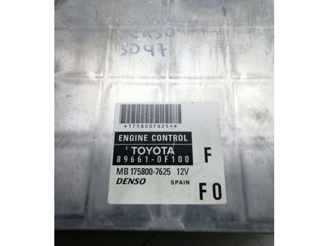 Řídící jednotka 896610F100, MB1758007625   Toyota Corolla Verso AR10 2008