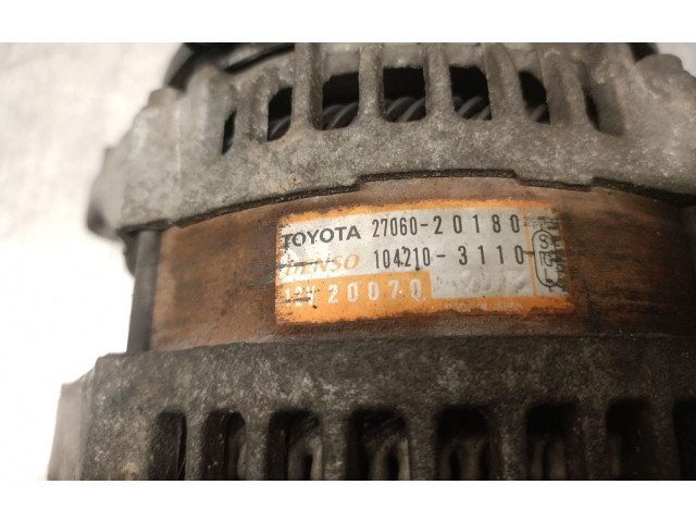 Генератор 2706020180, 2706020180   Lexus RX XU10       