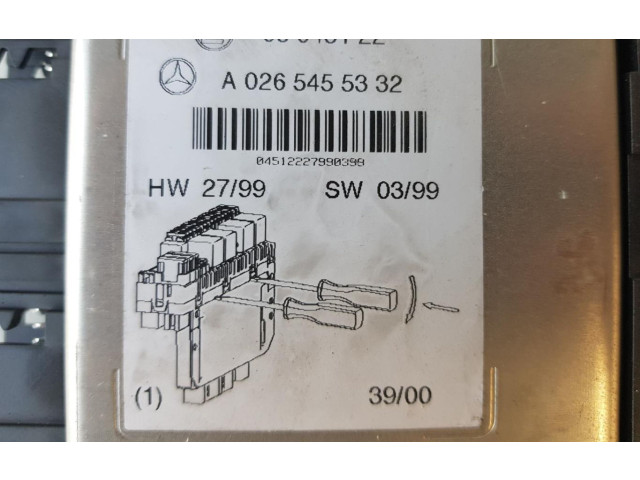   Pojistková skříňka A0265455332   Mercede-Benz S W220 1999