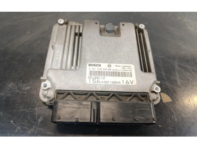 Блок управления двигателем Блок управления 0281010986   Alfa Romeo 166