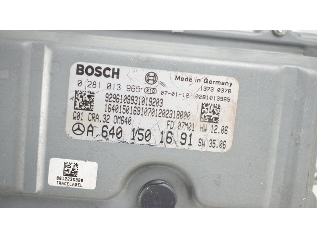 Řídící jednotka 0281013965   Mercedes-Benz B W245 2006