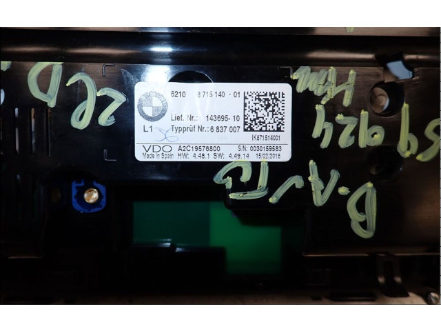 Přístrojová deska  BMW 2 F45 2018 62105A03E63  