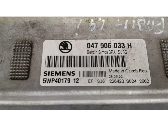 Řídící jednotka 047906033H, 5WP4017912   Skoda Fabia Mk1 (6Y) 2001