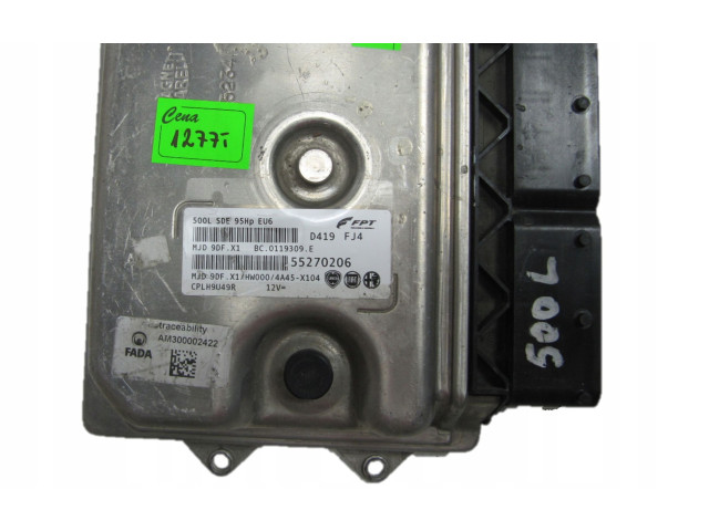 Блок управления двигателя 55270206, MJD9DFX1   Fiat 500L   