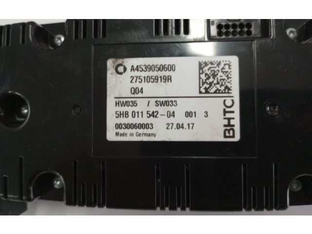 Блок управления климат-контролем 275105919R, 0027767320   Smart ForFour II W453