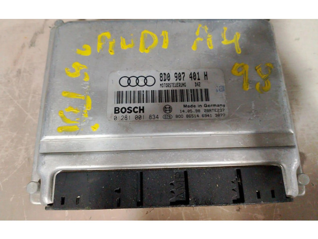 Řídící jednotka 0281001834   Audi A4 S4 B5 8D 