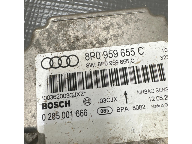 Блок подушек безопасности 8P0959655C, 0285001666   Audi A3 S3 8P