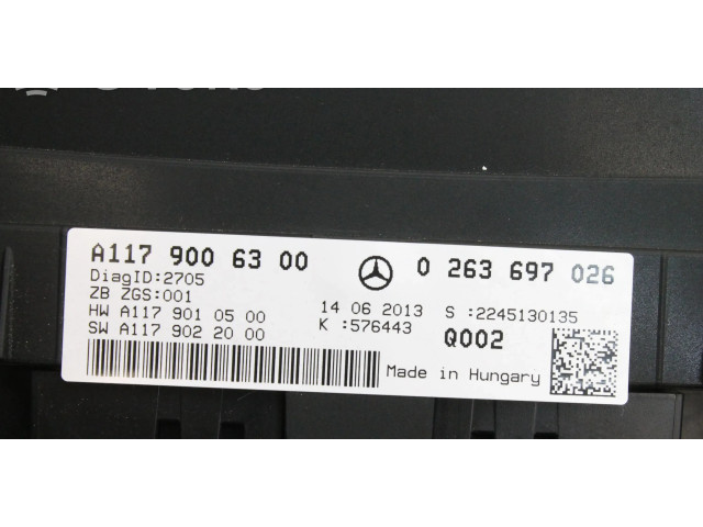 Přístrojová deska  Mercedes-Benz CLA C117 X117 W117 2013 A1179006300  