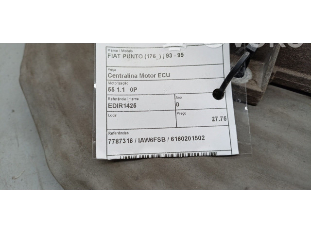 Блок управления двигателя 7787316, 6160201502   Fiat Punto (176)