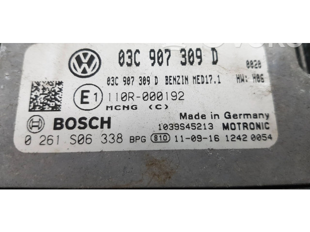 Vstřikovač 03C907309D, 0261S06338   Volkswagen PASSAT B7     