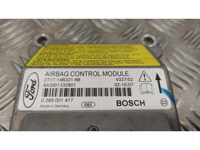 Блок подушек безопасности 2T1T14B321AB, 0285001417   Ford Transit -  Tourneo Connect