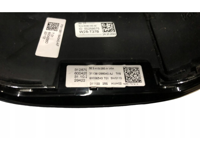 Руль Skoda Superb B5 (3U)  2001 - 2008 года 5E3419093A      