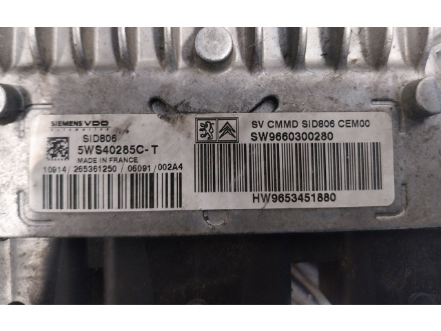 Řídící jednotka 9660300280, 5WS40285CT   Citroen C3 Pluriel 2006
