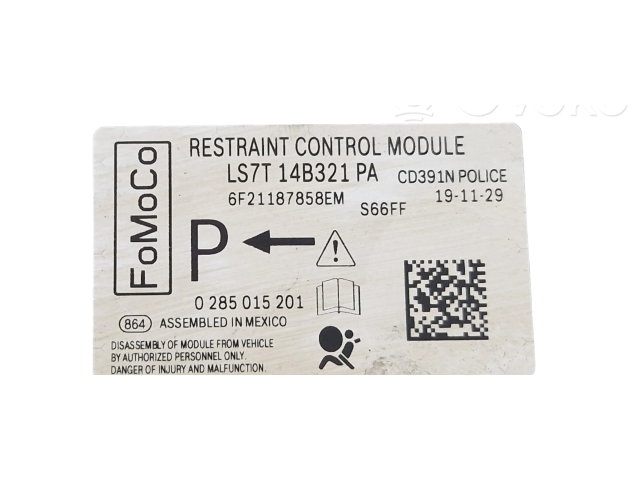 Блок подушек безопасности LS7T14B321, LS7T14B321PA   Ford Fusion II