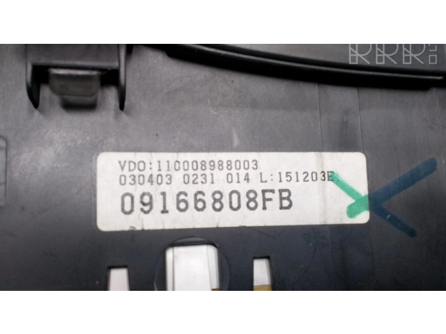 Přístrojová deska  Opel Combo C 2003 09166808FB, 87001384  