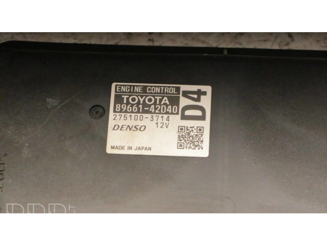 Блок управления двигателя 89661-42d40, 275100-3714   Toyota RAV 4 (XA30)