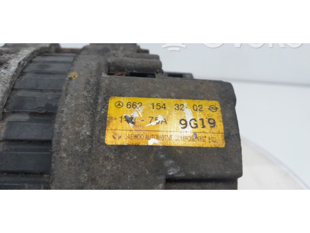 Генератор 6621543202, 176107   SsangYong Musso      