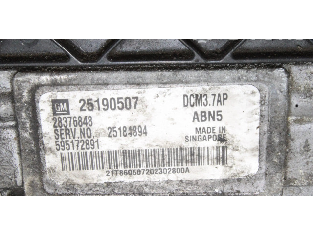 Řídící jednotka 25190507, 28376848   Chevrolet Captiva 2015