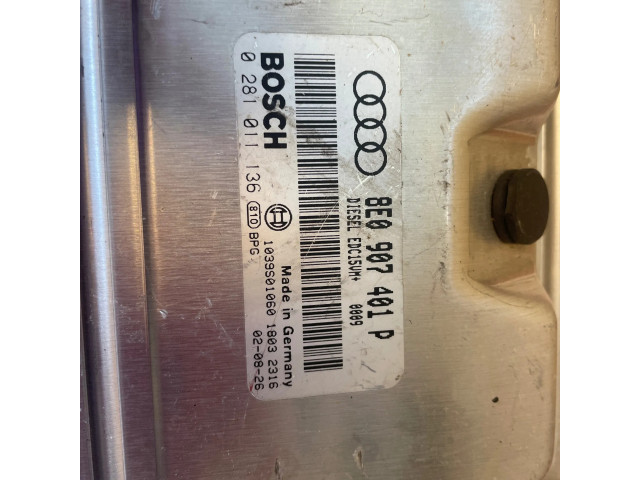 Блок управления двигателя 8E0907401P, 1039S01060   Audi A6 S6 C7 4G