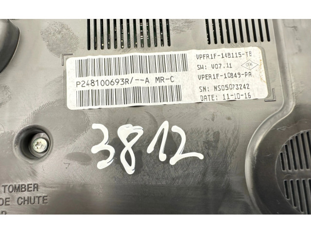 Přístrojová deska  Renault Megane IV 2016 P248100693R, NS05073242  